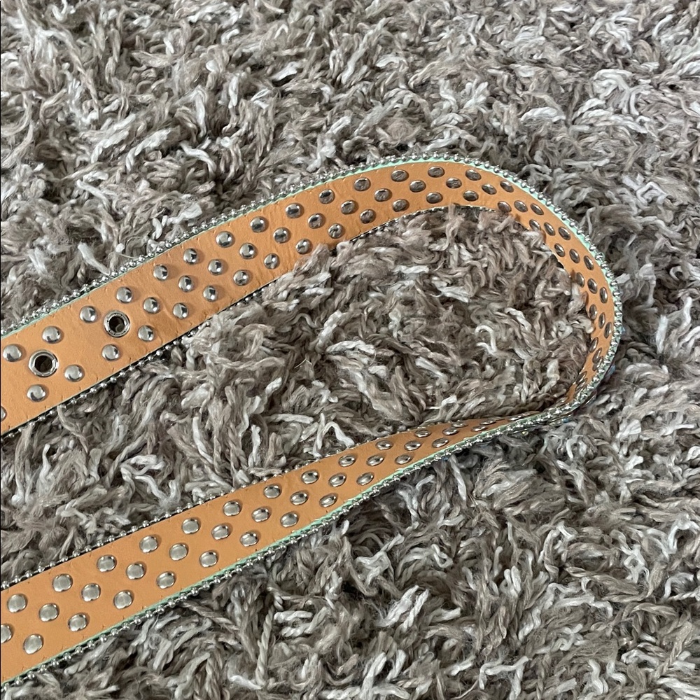 Iridescent Rhinestone Belt - Picture 9 of 10